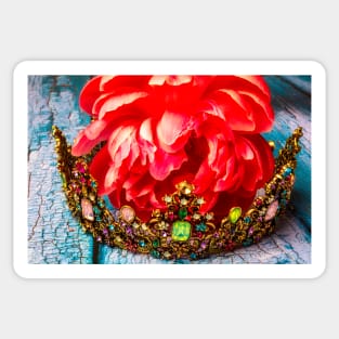 The Crown And Peony Sticker